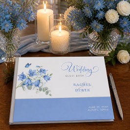 Blauwe Klokjes Bruiloft Gastenboek