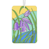 Blauwe klokken in het bos luchtverfrisser (Achterkant)