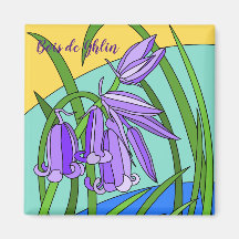 Blauwe klokken in het bos