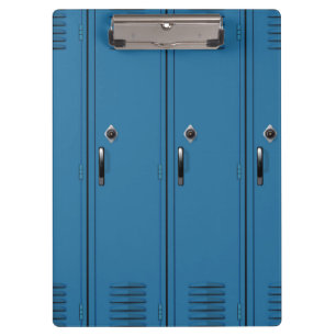 Blauwe kluisdeuren klembord