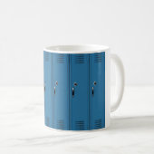 Blauwe kluisdeuren koffiemok (Voorkant rechts)