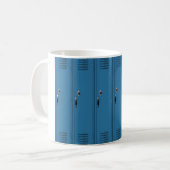 Blauwe kluisdeuren koffiemok (Voorkant links)