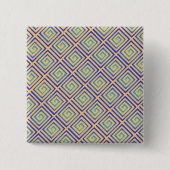 blauwe knipperen vierkante button 5,1 cm (Voorkant)