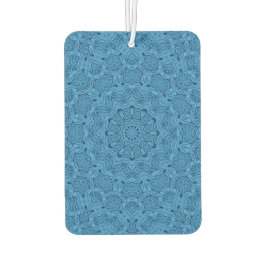 Blauwe Knit Pattern  Fractal Kaleidoscope Luchtverfrisser