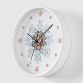 Blauwe knop en  baby wandklok (Hoek)