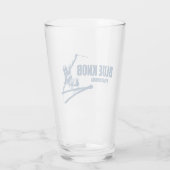 Blauwe knop Pennsylvania Skier Glas (Achterkant)