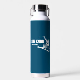 Blauwe knop Pennsylvania Skier Waterfles