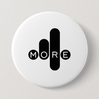 Blauwe knop voor financiële vrijheid ronde button 7,6 cm