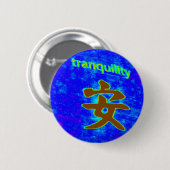 blauwe knop voor rust ronde button 5,7 cm (Voorkant /achterkant)