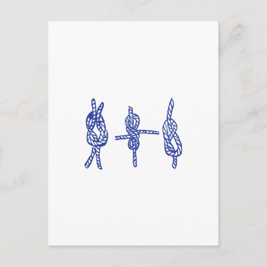 Blauwe knoppen briefkaart (Voorkant)