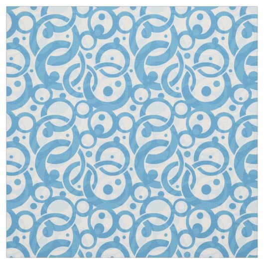 Blauwe knuppels stof (Swatch)