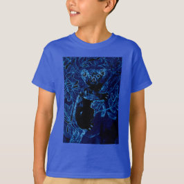 Blauwe koala Tree Art T-shirt
