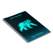 Blauwe Kodiakbeer Notitieboek (Rechterzijde)