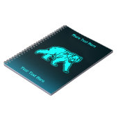 Blauwe Kodiakbeer Notitieboek (Linkerzijde)