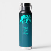 Blauwe Kodiakbeer Waterfles (Voorkant)