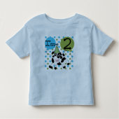 Blauwe Koe 2e verjaardag overhemden en geschenken Kinder Shirts (Voorkant)