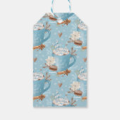 Blauwe Koekjes en Cacaobaby Shower Cadeaulabel (Achterkant)