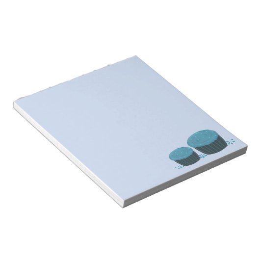 Blauwe koekjes notitieblok (Schuin)