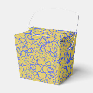 Blauwe koffie favorieten doos bedankdoosjes