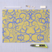 Blauwe koffie tissuepapier (Craft)