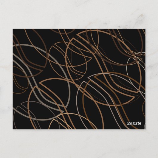 blauwe koffiebonenkaart briefkaart (Achterkant)