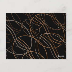 blauwe koffiebonenkaart briefkaart