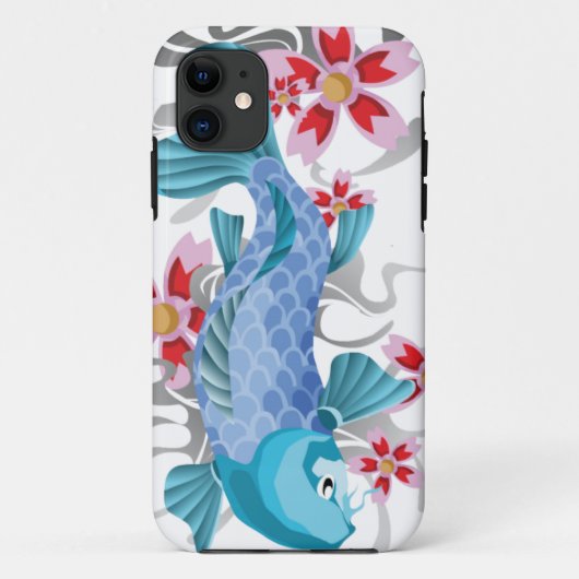 Blauwe Koi Vis Case-Mate iPhone Case (Achterkant)