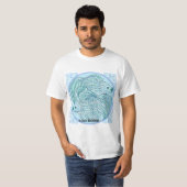 Blauwe Koi Vis T-shirt (Voorkant volledig)