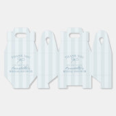 Blauwe Kokette Strik Pastelkleurige Bruiloftsdesse Bedankdoosjes (Ongevouwen)