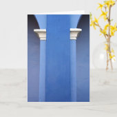 Blauwe kolom kaart (Gele Bloem)