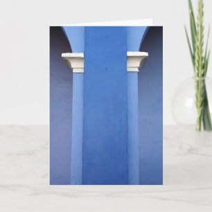 Blauwe kolom kaart