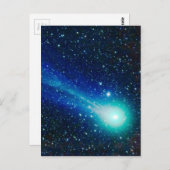 Blauwe komeet briefkaart (Voorkant / Achterkant)