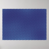 Blauwe komische pop-art halftone-achtergrondvinteb poster (Voorkant)