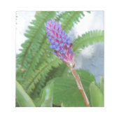 Blauwe kone Bromeliad Notitieblok (Voorkant)