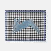 Blauwe konijn deurmat (Voorkant)