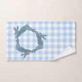 Blauwe konijn handdoek (Handdoek)