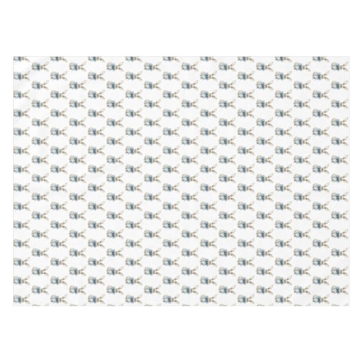 Blauwe konijn Pasen Tafelkleed (Voorkant (Horizontaal))