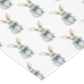 Blauwe konijn Pasen Tafelkleed (Gekanteld)