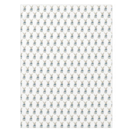 Blauwe konijn Pasen Tafelkleed