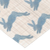 Blauwe konijn tafelkleed (Gekanteld)