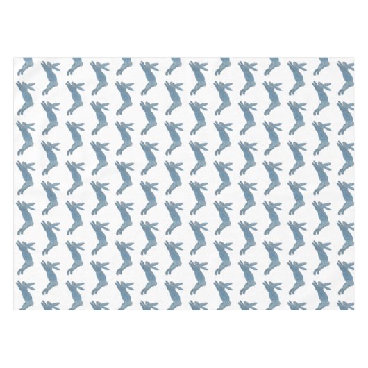 Blauwe konijn tafelkleed (Voorkant (Horizontaal))