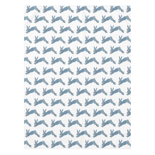 Blauwe konijn tafelkleed (Voorkant)