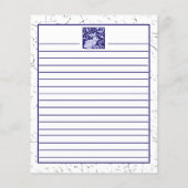 Blauwe konijn uit keuken van de Douane Delft Dedha (Achterkant)