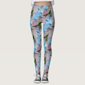 blauwe konijnenkonijnen leggings (Voorkant)
