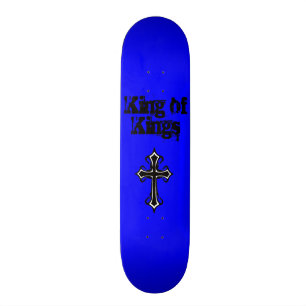 Blauwe koning van het skateboard van Kings