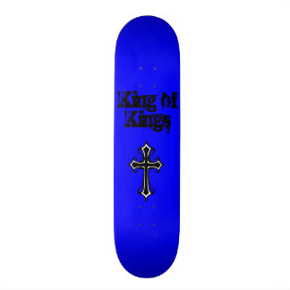 Blauwe koning van het skateboard van Kings