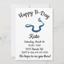 Blauwe Koningscobra Gefeliciteerd  Kaart