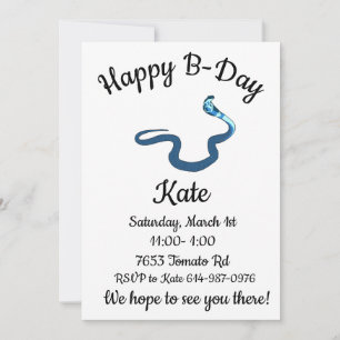 Blauwe Koningscobra Gefeliciteerd  Kaart