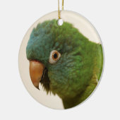 Blauwe koningsversiering keramisch ornament (Links)