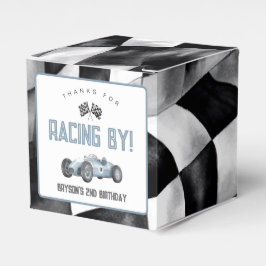 Blauwe koningswagen Birthday Party Bedankdoosjes